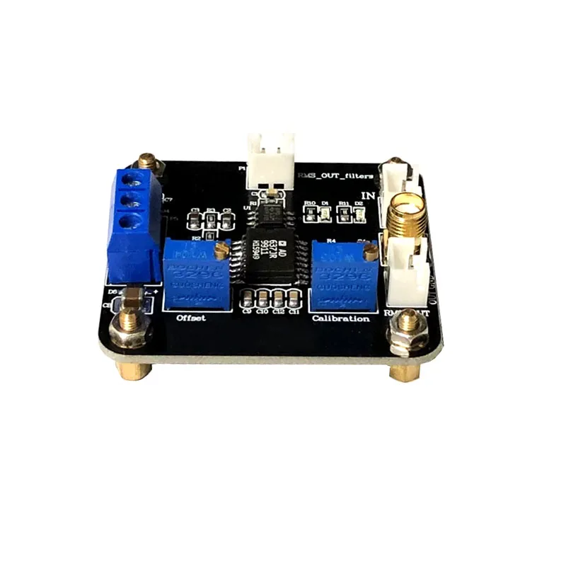 AD637 True RMS Peak Voltage Detection Module - AC Signal Data Acquisition, RMS to DC Converter Board