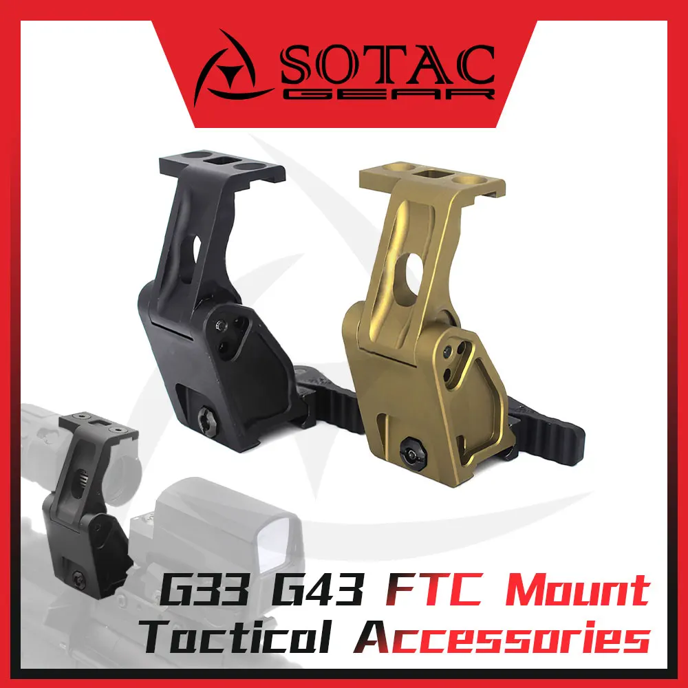 Tactical Mount 3X G33 G43 Magnifier Flip-To-Center Optic Mounting Base With Original Footprint Hunting Weapon Aluminum