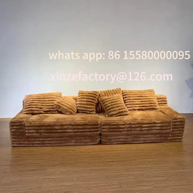 Anpassbares Cordsofa mit Vakuumkompression