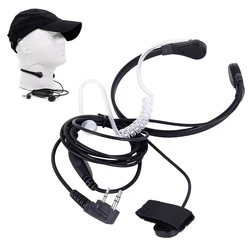 Throat Microphone Mic Quansheng UVK5 UVK58 PTT Earpiece Headset For Baofeng Radio UV-5R DM-1701 Walkie Talkie Throat Headphones