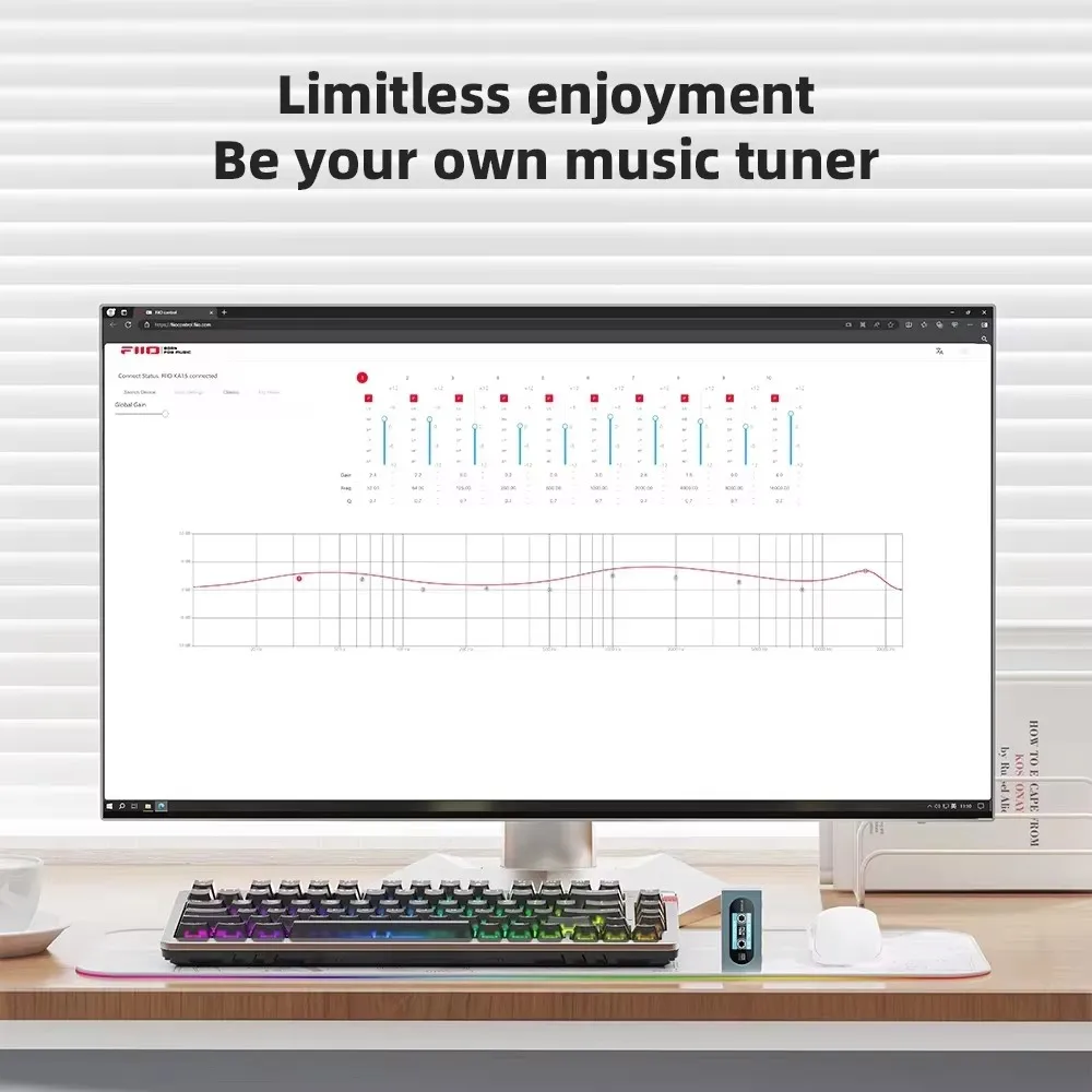 محول الصوت ، مكبر صوت HiFi DAC ، سماعة رأس محمولة ، مضخم طاقة مع حقيبة ، KA15 ، way ، way ، way ،
