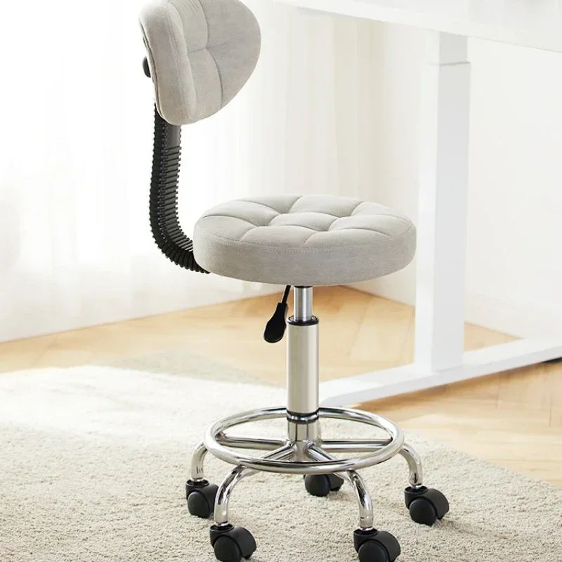 Nordic High-end Computer Chair Wheels Swivel Lift Office Chair with Backrest Bedroom Comfortable Recliner Practical Work Chair