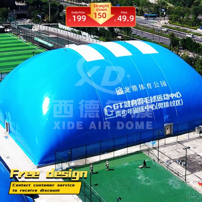 Soccer Volleyball Recreation & Badminton for Enthusiasts Air Dome for Indoor Exceptional PVC Customized 30CM Thick Floating Snow