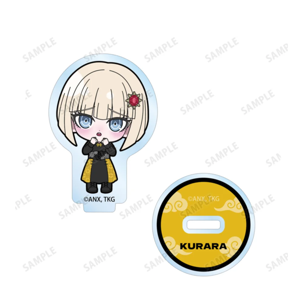 10cm The Hundred Line: Last Defense Academy Keychain Model Figure Cosplay Plate Holder Topper Birthday Fans Gift