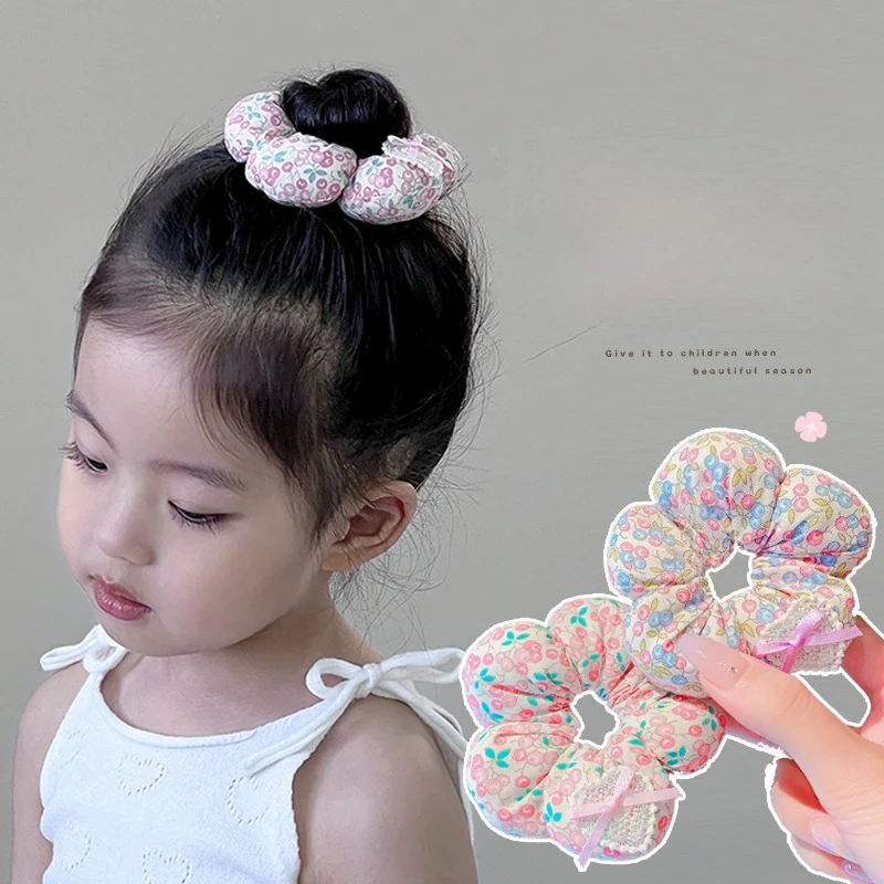 

Новинка 2023 года, детские милые украшения в форме цветка, широкие эластичные ленты для волос, мягкие резинки с бантом для маленьких девочек, детские аксессуары для волос