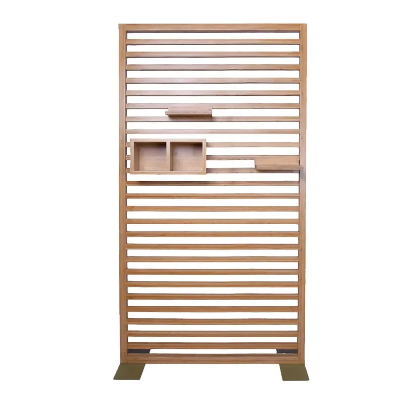 Japanese screen mobile partition living room storage Japanese style entrance partition wall modern simple seat screen