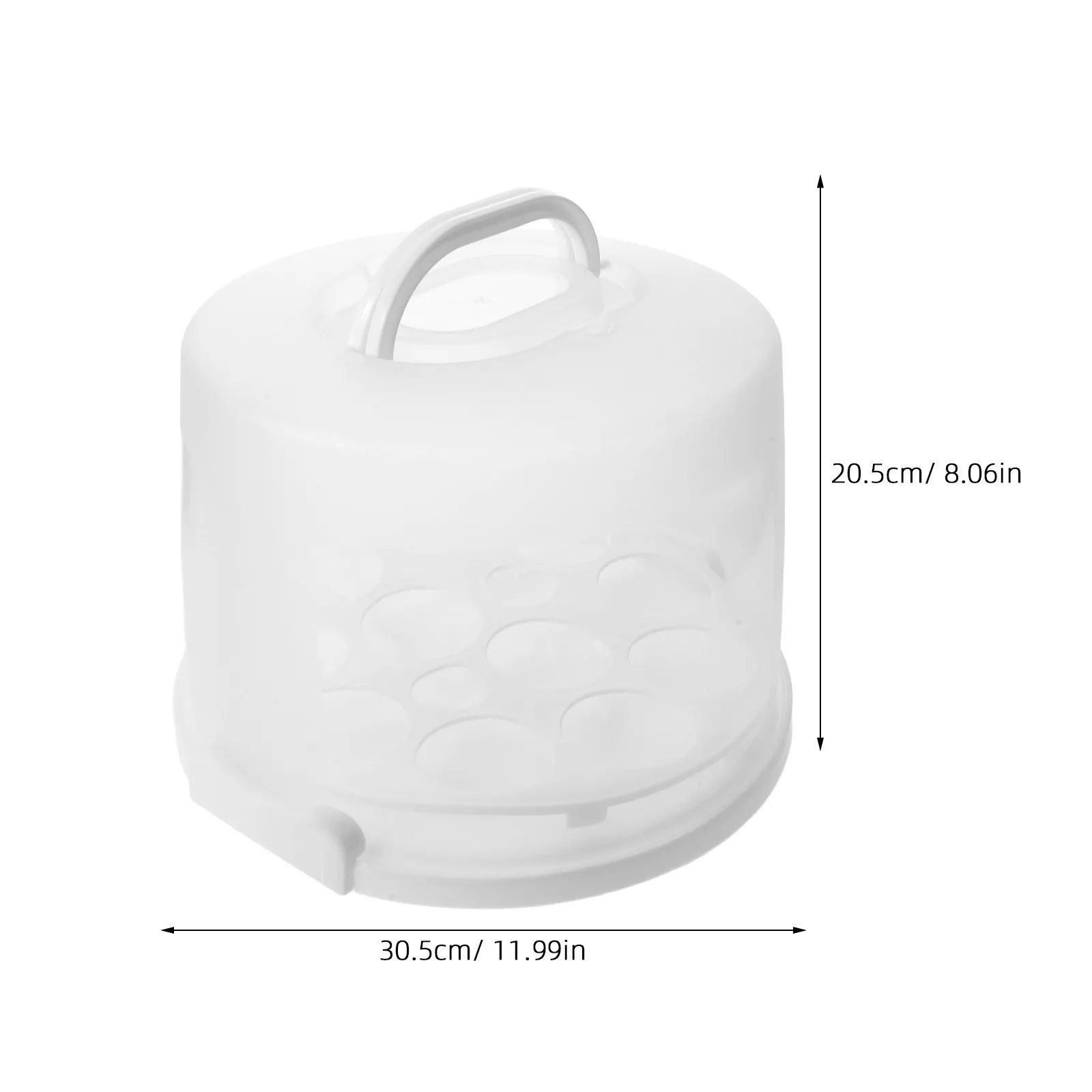 Cake Platter With Cover Bakery Transporter Carrying Case Handle Dome Saver Container 10 Inch Round Holder Lid Boxes