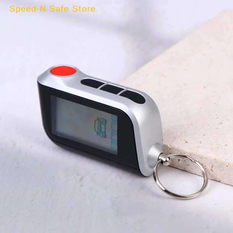 For Russia Starline A93 Two Way Car Burglar Alarm System V2, With CAN,Lin,ECO,GSM Key A93 Vertical LCD Remote Control Keychain