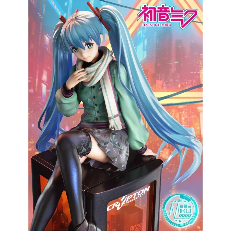 Original P1S Prime 1 Studio Piapro Vocaloid Hatsune Miku Figure 19Cm Pvc Anime Figurine Model Collection Toys for Girls Gift