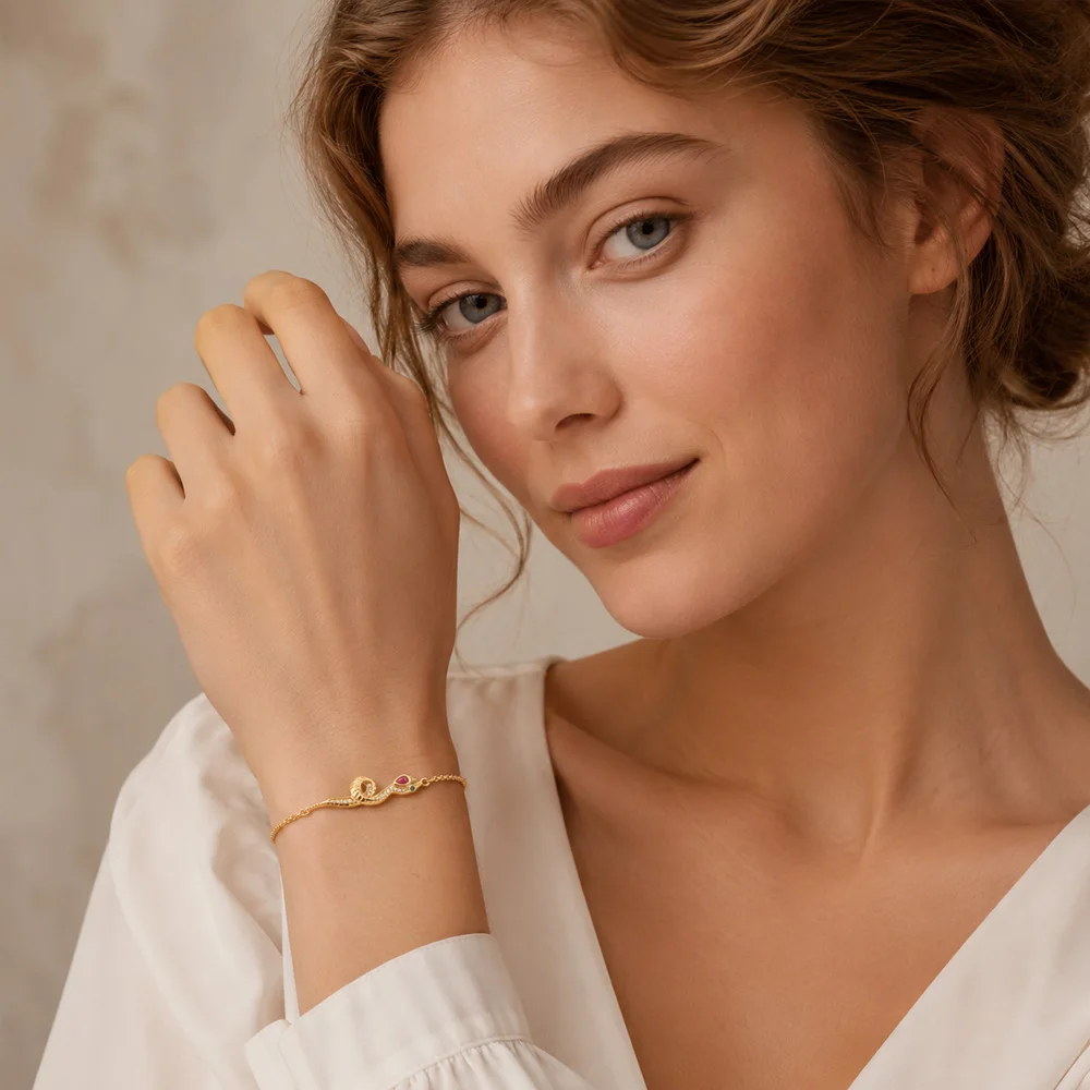 Bunte Schlangenarmbänder, Gliederkette aus 925er-Sterlingsilber, neuer edler Schmuck, romantisches Geschenk für Frauen – Detail 1