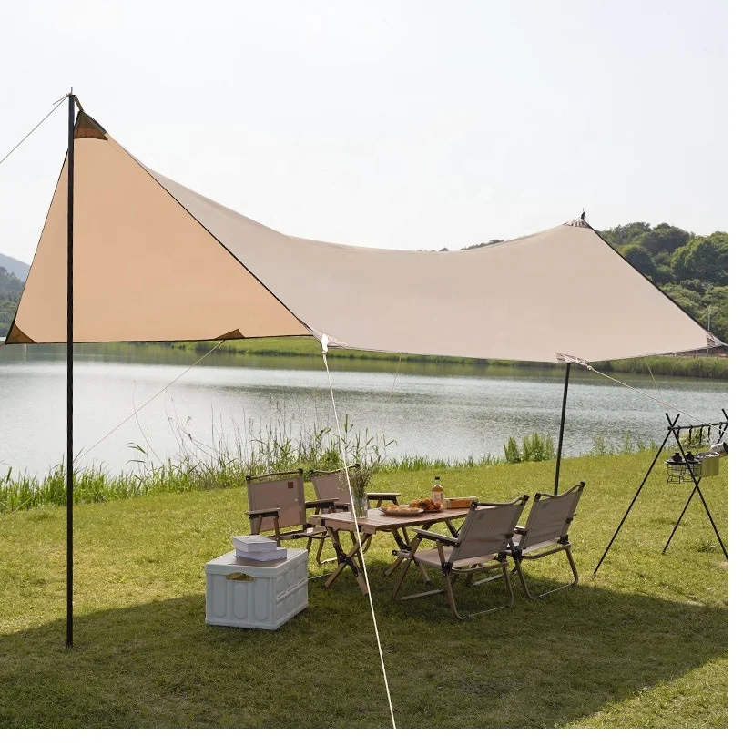 

STLF Large Area Waterproof Tent Tarpaulin, 5+ People High Quality Oxford Camping Tent