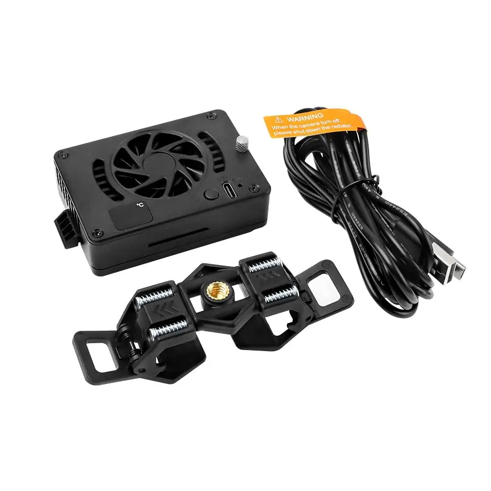 

Alvins Camera Cooling Fan for Sony A7M4 A7C ZVE A6700, Canon R6 R7 70D 90D 60D Camera External Cooling System with Fan Live