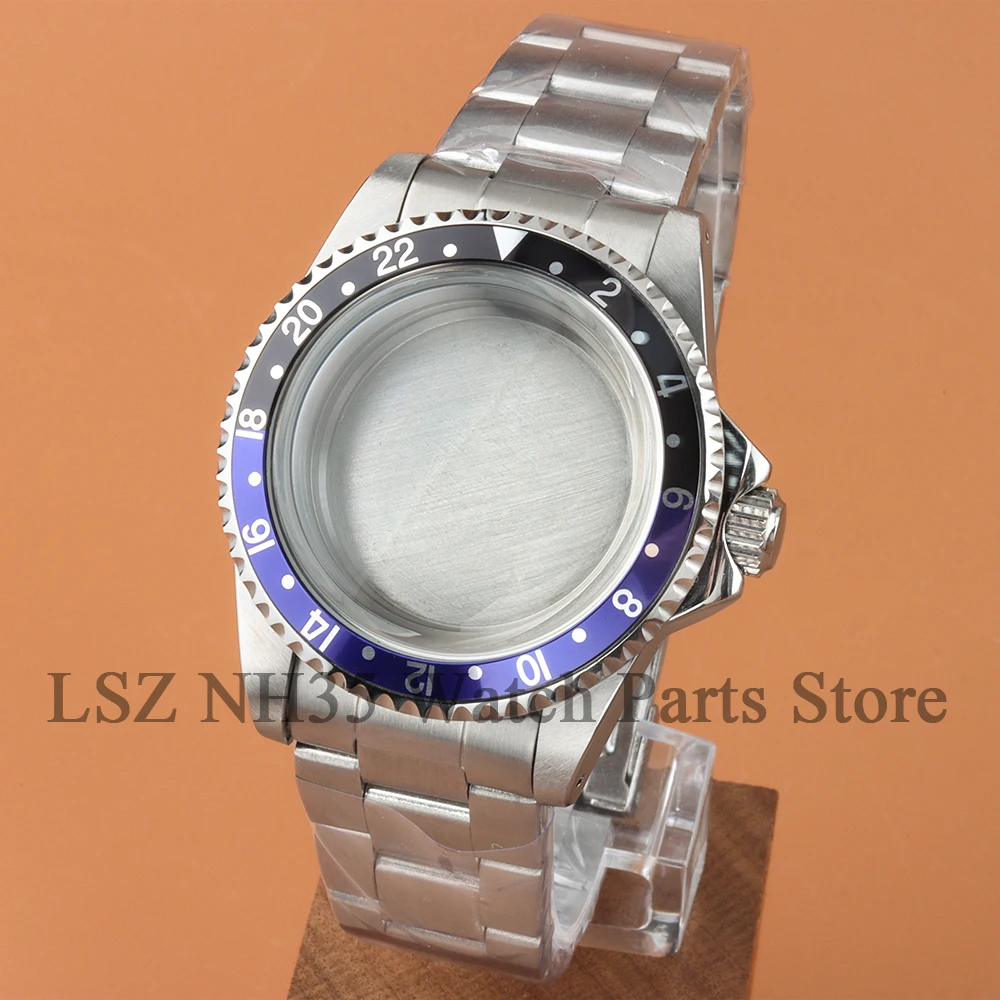 For SUB Dive 39.5mm High Quality Vintage Watch Case For Retro Submariner Seiko NH35 NH36 Movt Uni-directiond Oyster Watchband