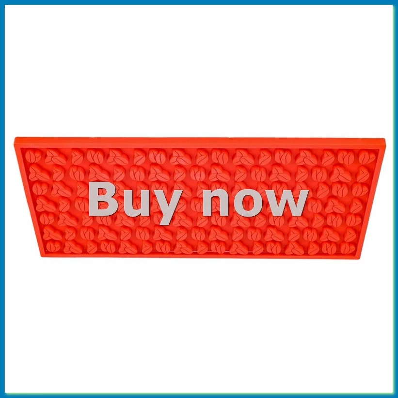 Bar Mat 30x15x0.8CM Mats Food-Safe Silicone Mat Non Slip Bar Service Spill Mat Red-ABHG
