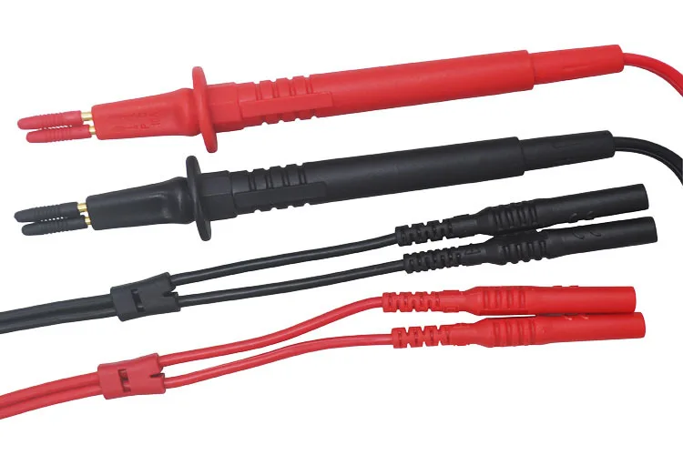 Tipps für Multimeter Kelvin-Test Bodenwiderstand 4-Draht-Feder NIB Teleskopsonde 4 mm Bananenstecker Kelvin-Sonde – Detail 2