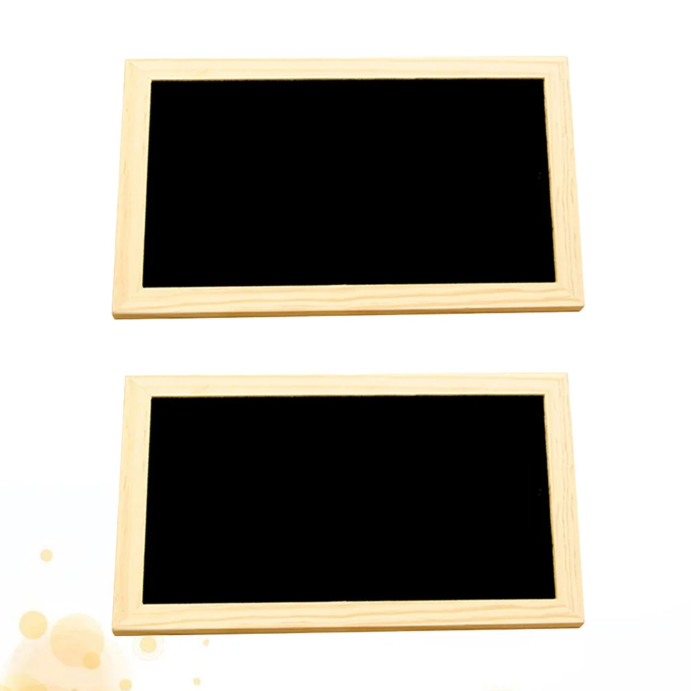 2PCS Chalkboard Signs Single-Sided Erasable Message Boards Blackboards Wall Decoration Signs 30x20cm