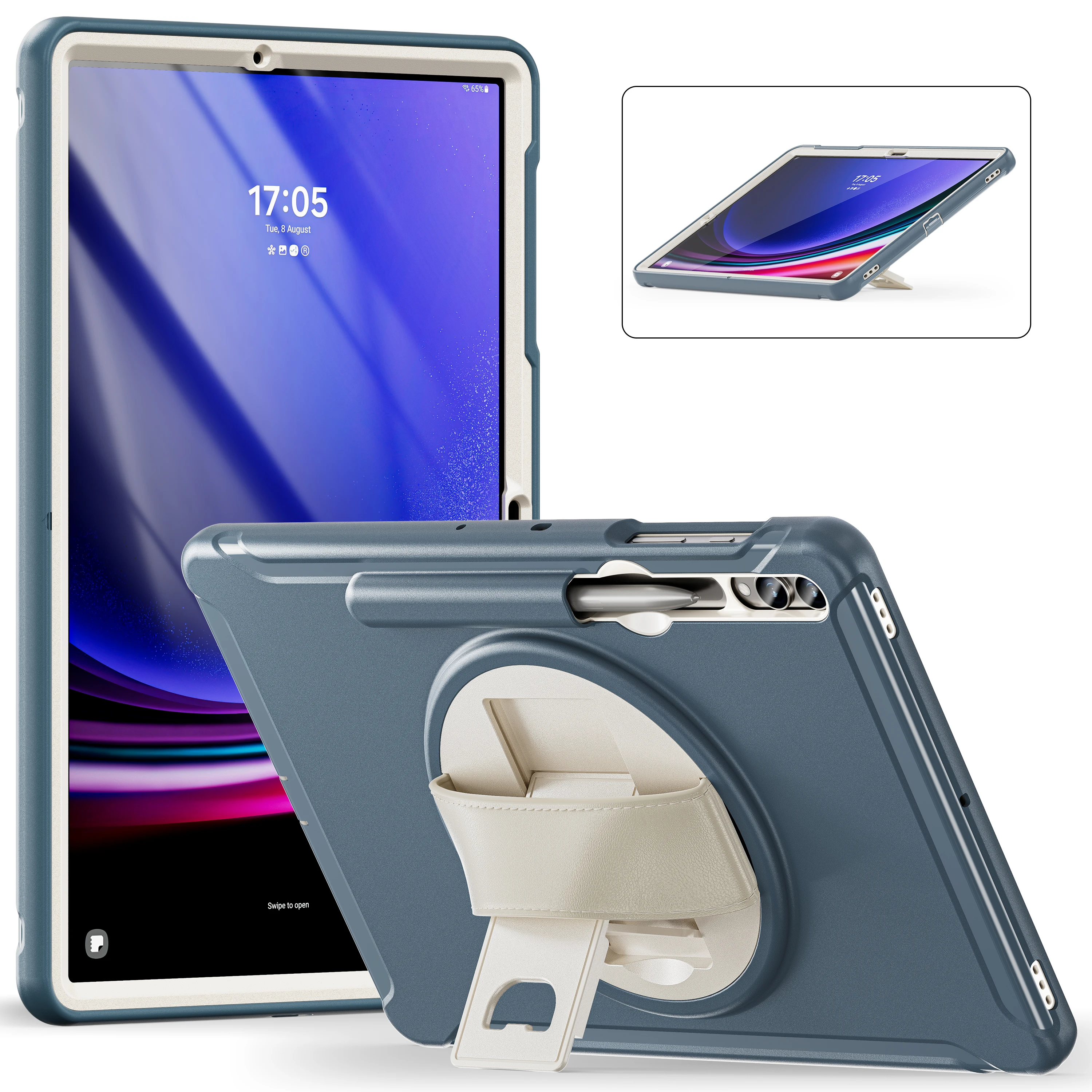

Универсальный чехол для Galaxy Tab S10 S9 S8 S7 FE Plus SM-X820 826 X610 616 X810 816 X800 806 T730 T735 T970 T975 12,4 "чехол-подставка