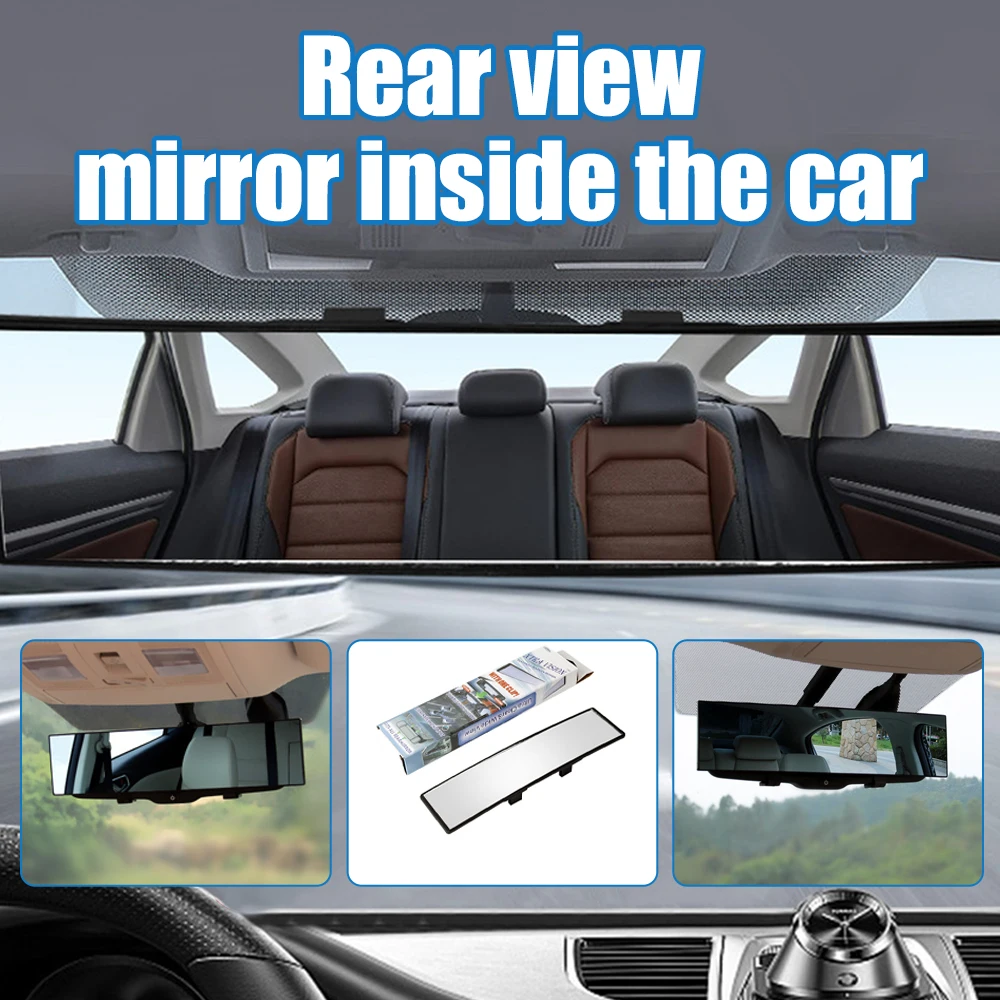 Universal Anti glare Wide Angle Convex Rearview Mirror Car Interior Rear View Baby Child Seat Watch Blue Sun Visor Goggle Safety