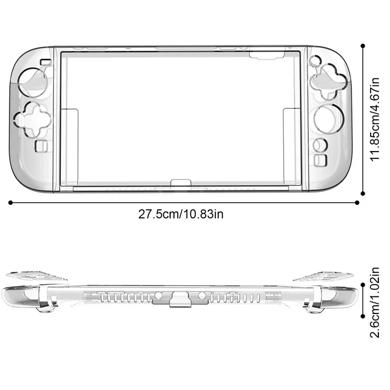 SWITCH2 Split Transparent Hard Protective Case NS2 Transparent Split Hard Protective Cover SWITCH2