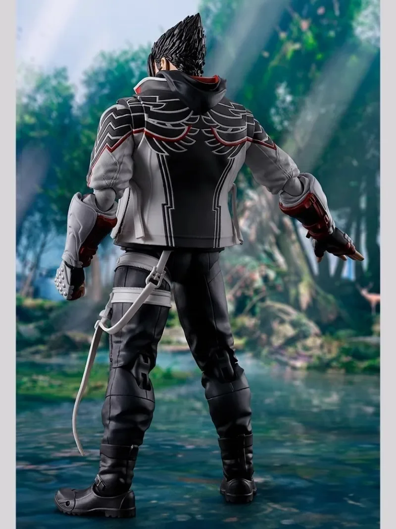 Bandai Original Genuine SHF SHFiguarts TEKKEN 8 JIN KAZAMA Anime Action Figures Toys for Kids Gift Model Ornaments
