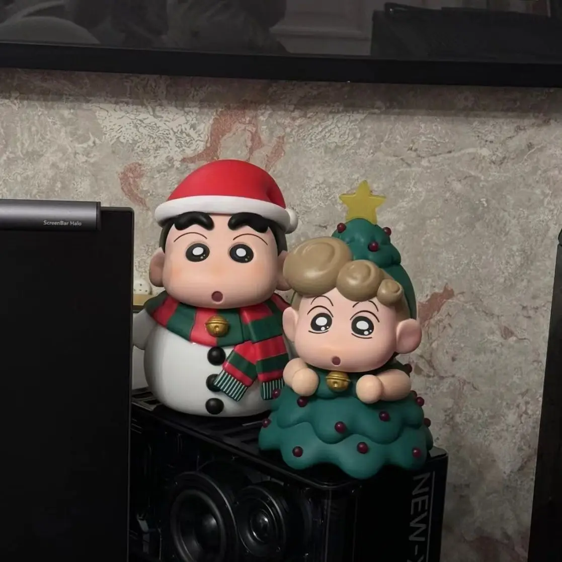 2025 New Christmas Crayon Little Newbie Figure Snowman Xiaoxin Xiaokui Cartoon Cute Desktop Ornament Doll Doll Birthday Gift