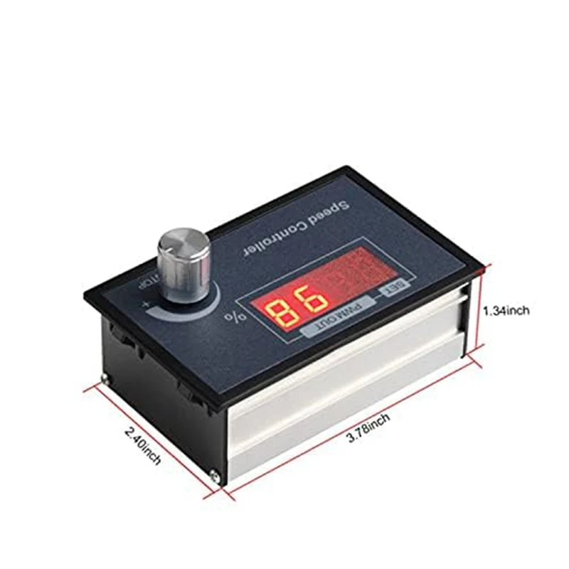 Controlador de velocidade do motor pwm, controlador de velocidade do motor dc 6-60v 30a dc 12v 24v 36v 48v, botão rotativo do motor regulador stepless