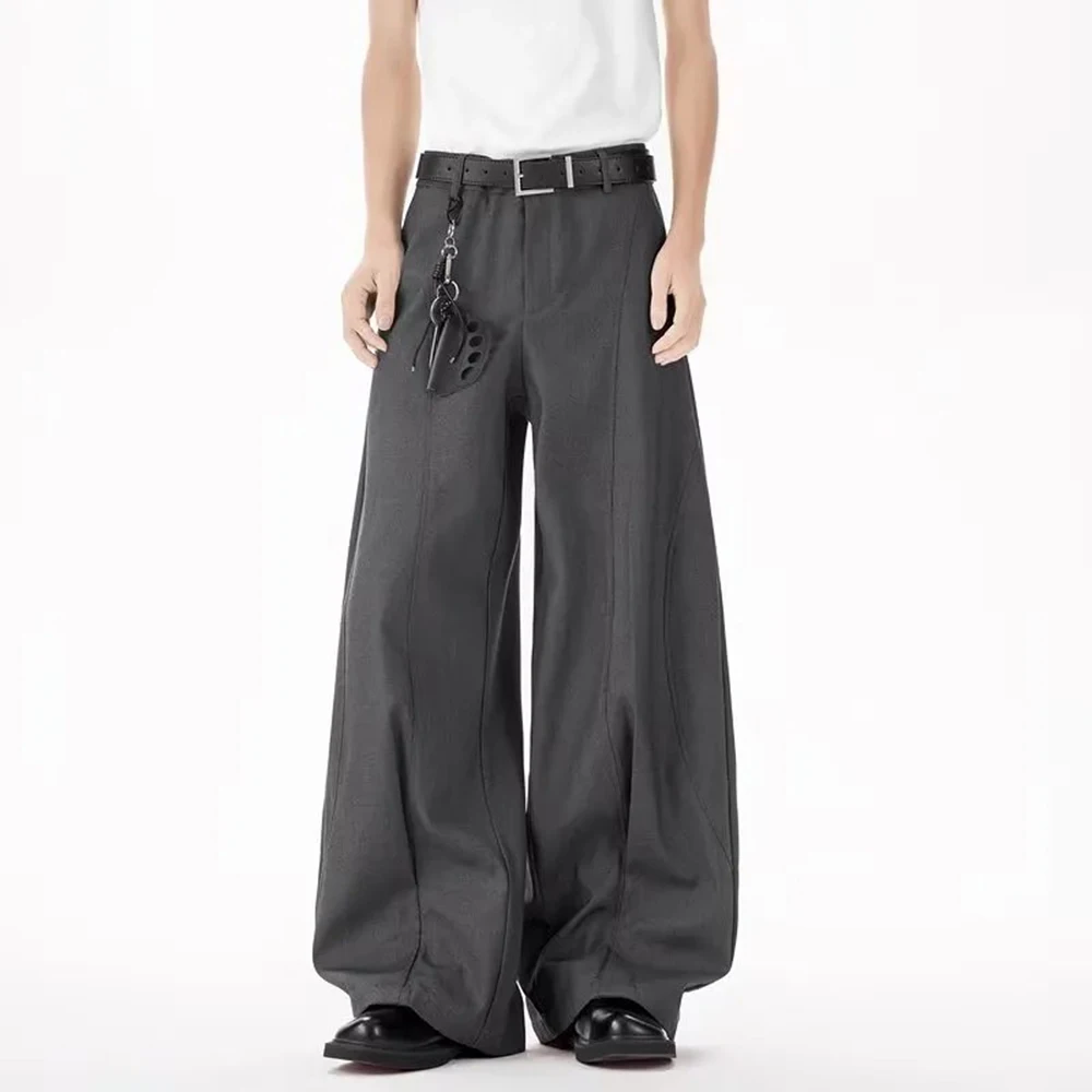 

Mens Trousers Deconstructed Silhouette Casual Pants Streetwear Fashion Personality Versatile Wide-Leg Pants Men'S Clothing 2025