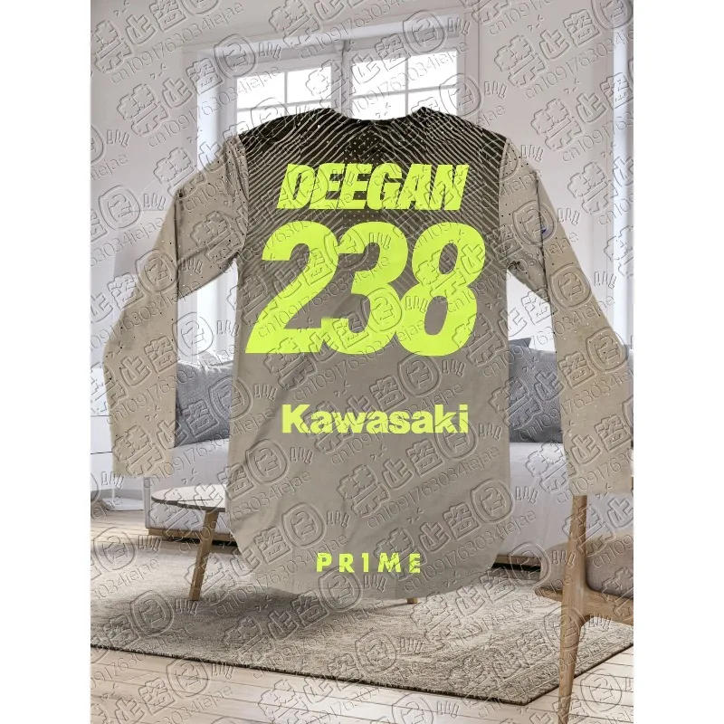 

Kawasaki летние виды спорта на открытом воздухе модная быстросохнущая дышащая мотоциклетная тонкая спортивная удобная рубашка с длинными рукавами с длинными рукавами