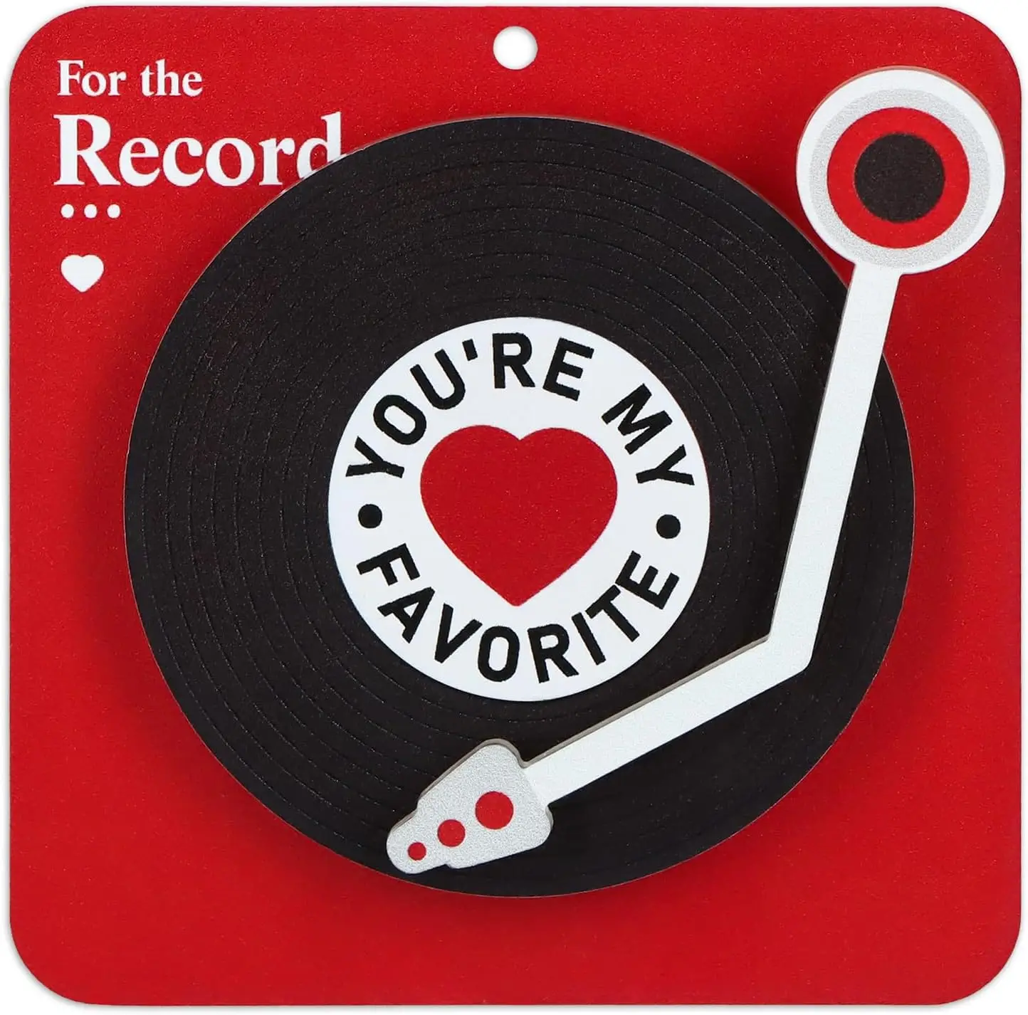 

Funny Valentine Gift for Him or Her - Rotatable Record Love Keepsake Ornament