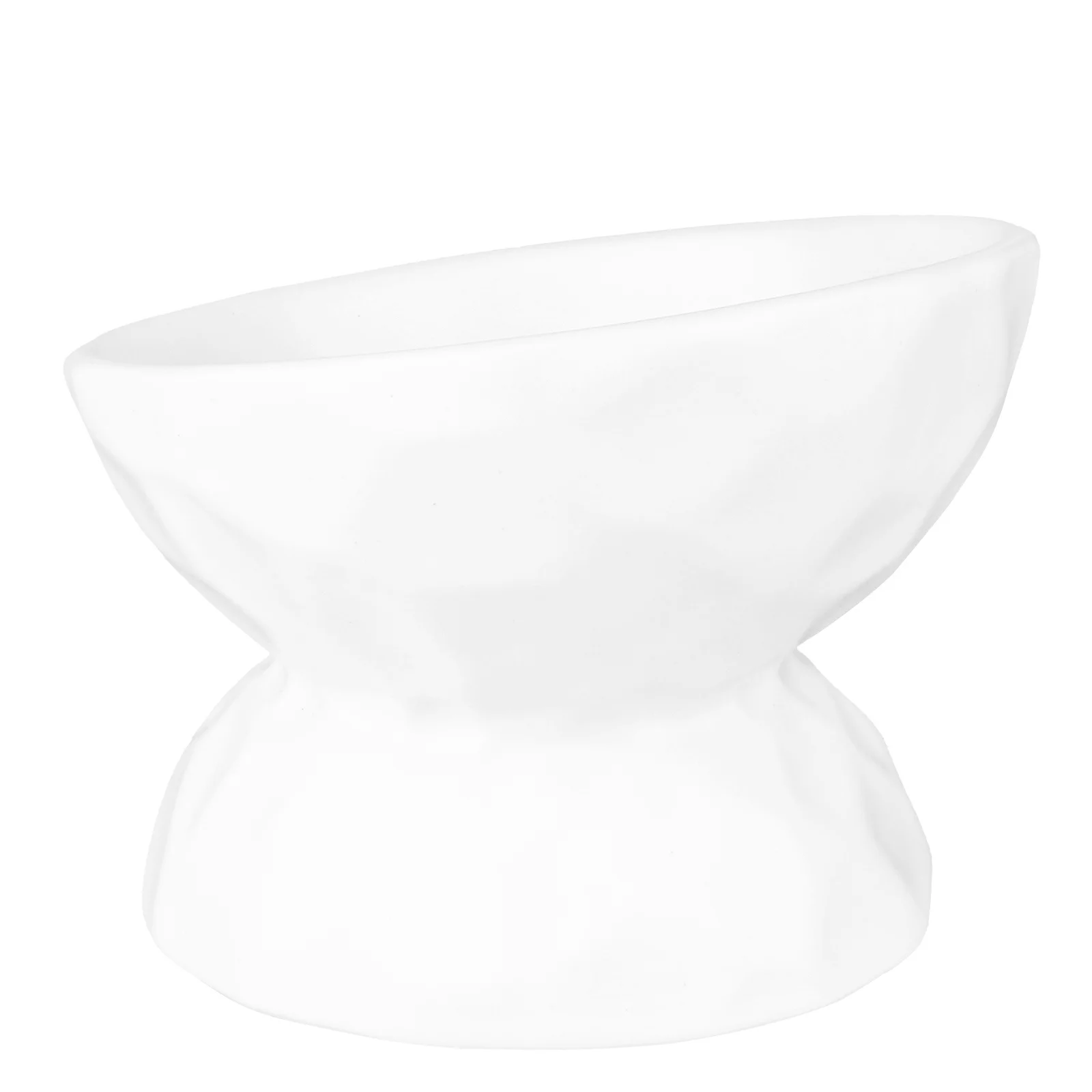 

Ceramic Elevated Neck Protection Cat Bowl Small Dogs Tilted Pet Feeder Anti Spill Water Feeder Pet Feeding Bowl High Base