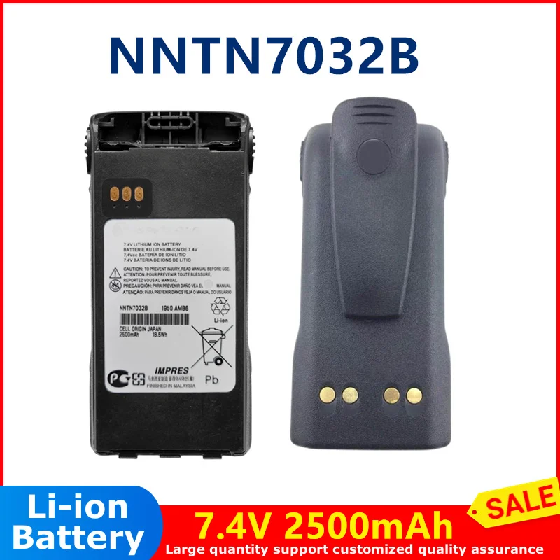 

Walkie Talkies Li-Ion Battery 7.4V 2500mAh NNTN7032B FOR MOTOROLA XTS1500 2250 XTS2500 XTS3000 two way radio Lithium ion