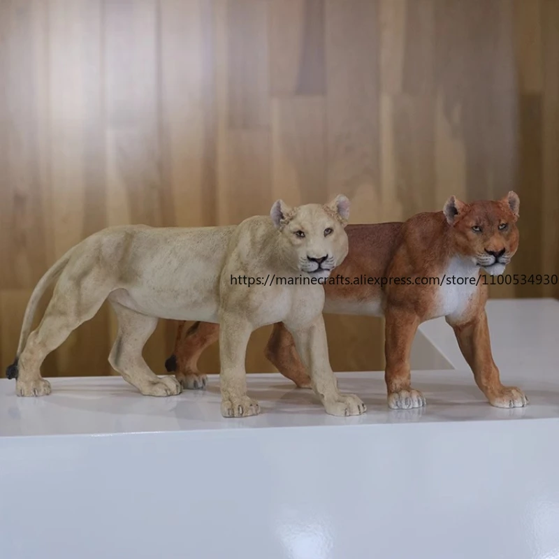 

Realistic Lioness Sculpture Handcrafted African Lion Model Premium Home Decor Majestic Wildlife Collectible for Animal Lovers