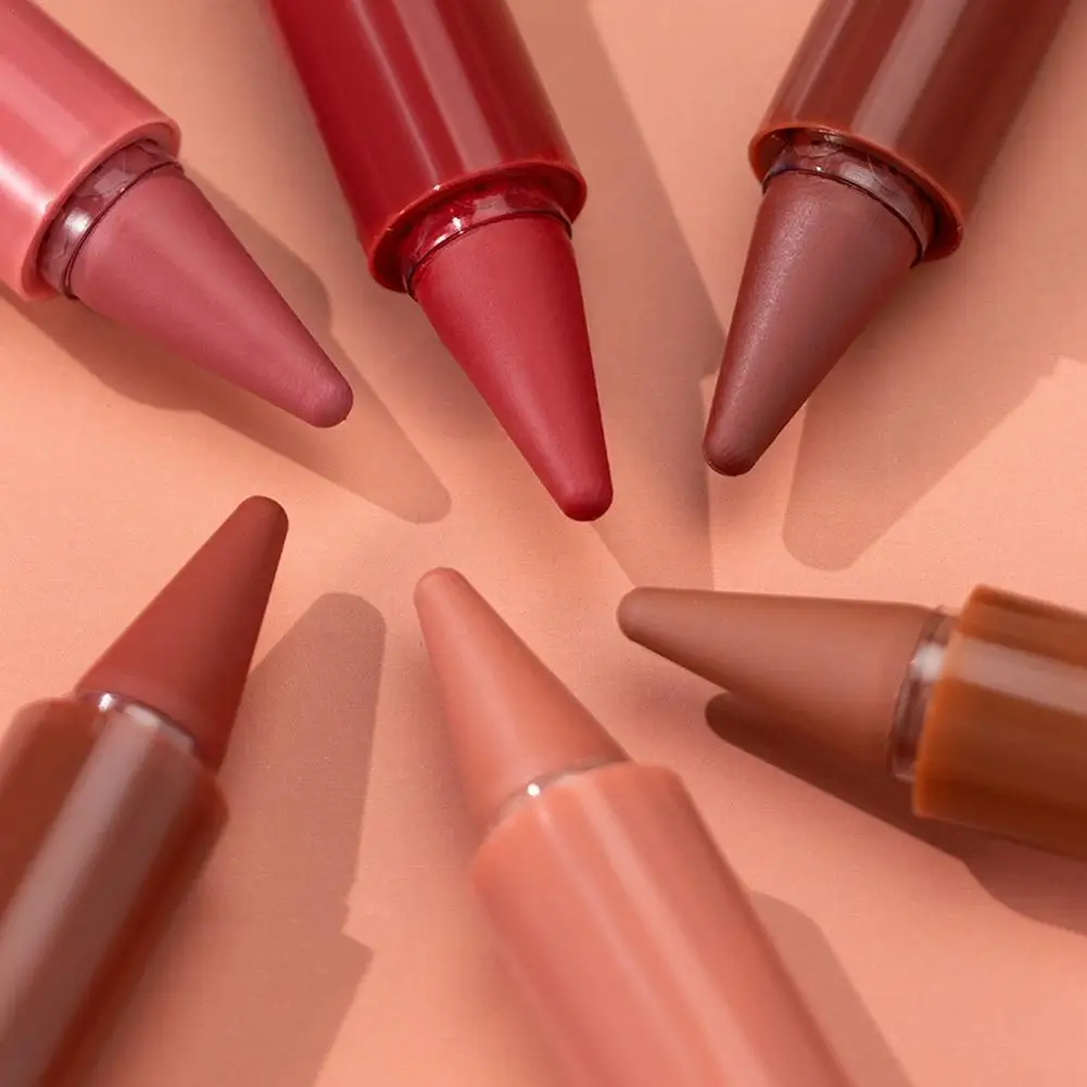 

6pcs/set Lip Liner Set Waterproof Long Lasting Lipliner Sets Lip Outline Nude Lipstick Pencil for women