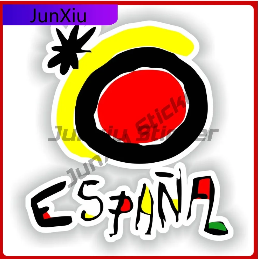 

Espana Spain Funky Cool Flag Sticker Graphic Vinyl Custom Decals Motorcycle Stickers Funny Decoration Stickers Suv Car Window