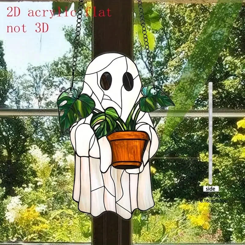 1 Stück stimulierende Gothic-Fensterdekoration, geeignet für Halloween-Dekoration und Haunted House, ästhetische Wanddekoration, Wohnzimmerdekoration. – Detail 2