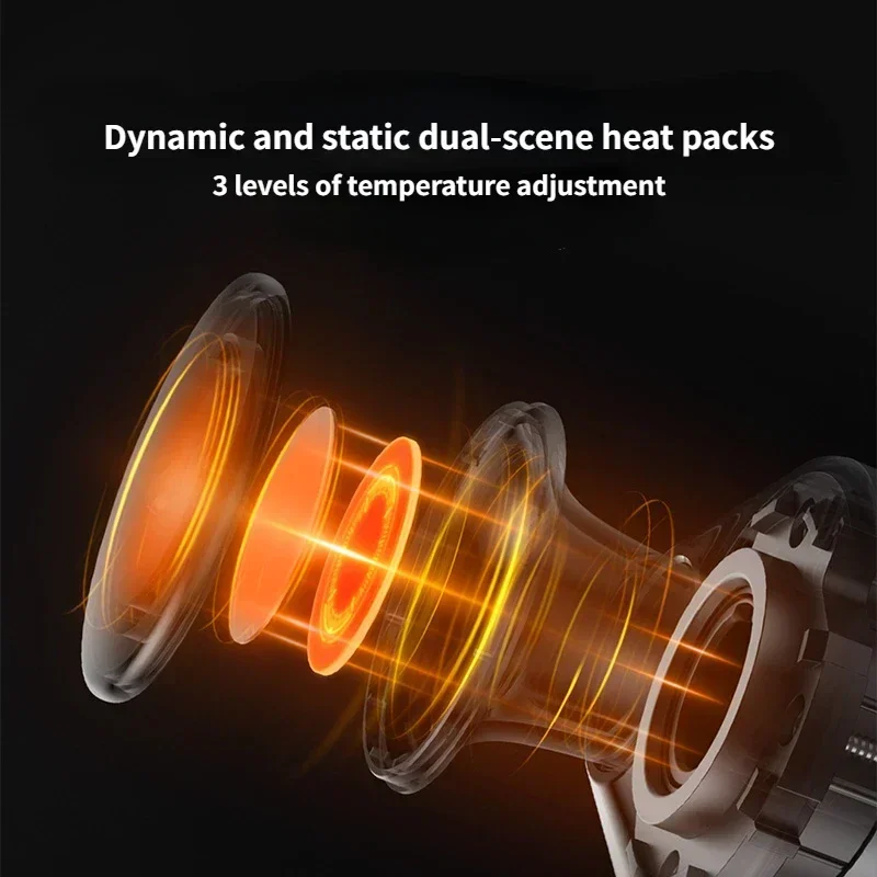 Mijia Fascia Gun 2 지능형 열 치료 장치 2540mAh 지구력 근육 이완 4 가지 모드 3 기어 어깨 바디 마사지 총