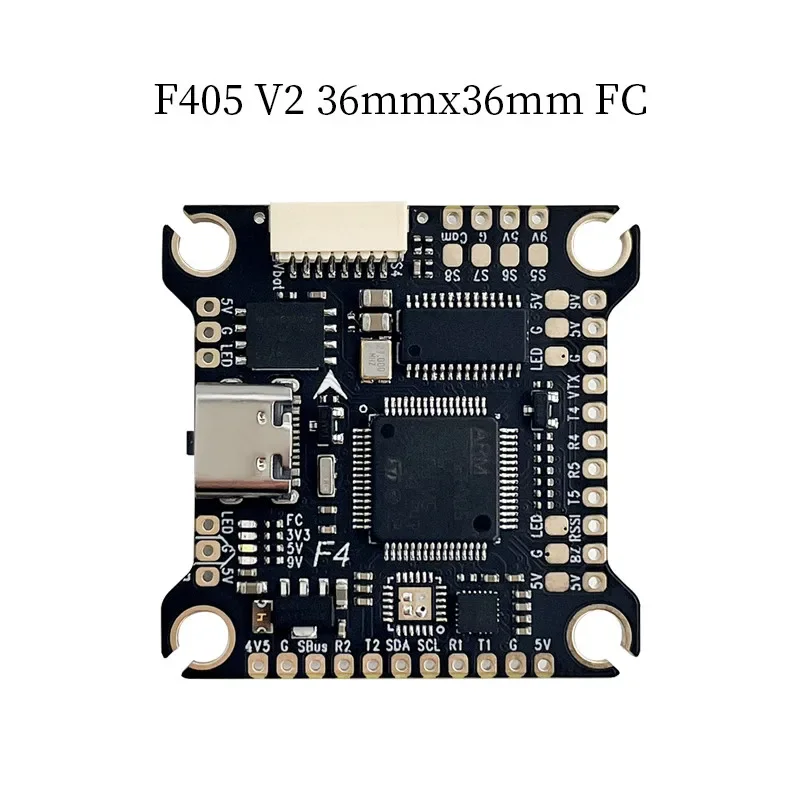 

Контроллер полета Aocoda-RC F405 V2 MPU6500 OSD Baro BalckBox для деталей гоночного дрона