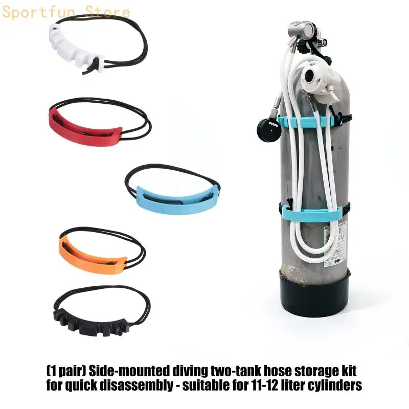 Sidemount Diving Cylinder Hose Guide for Under 13 mm Hose Size X7JD