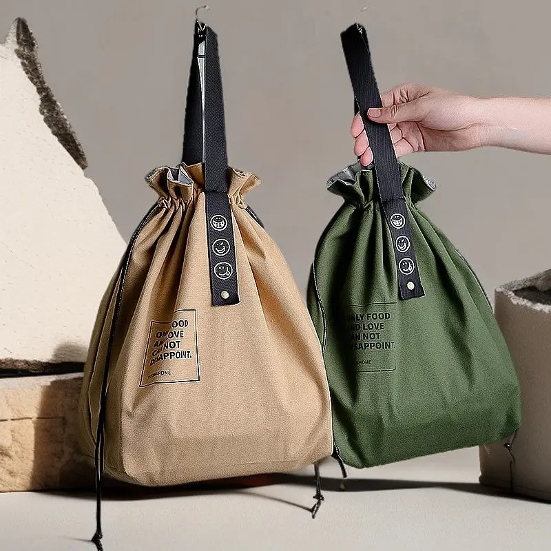 

Insulated Lunch Bag for Work - Leakproof Round Thermal Food Container | Reusable Cooler Tote for Office, School & Picnic Stylish