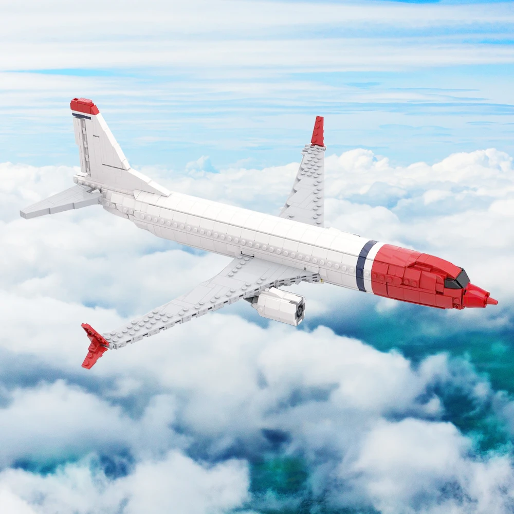 

MOC Boeing 737 - Norwegian Air Shuttle Bricks Airlines Airplane Model Aerospace Military Building Block Kids Toy Birthday Gift