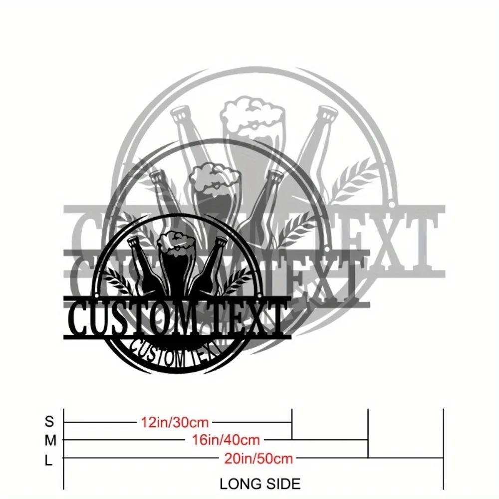 Custom Retro Metal Beer Plaque Wall Accent for Home Pubs and Microbreweries Perfect Housewarming Gift for Beer Enthusiasts