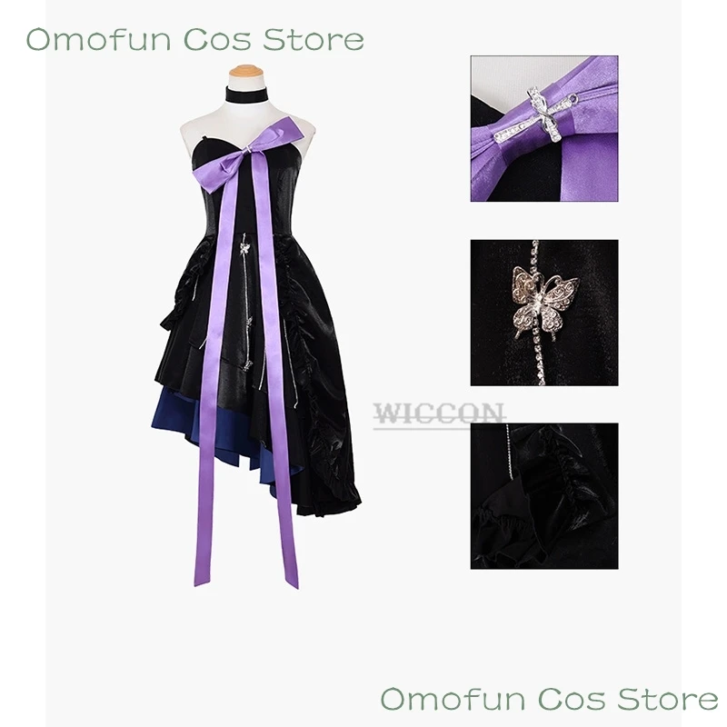 game Genshin Impact Keqing Cosplay Costumes Uniform Wig Cosplay Anime dress lolita Halloween Costumes for Women Purple Cosplay