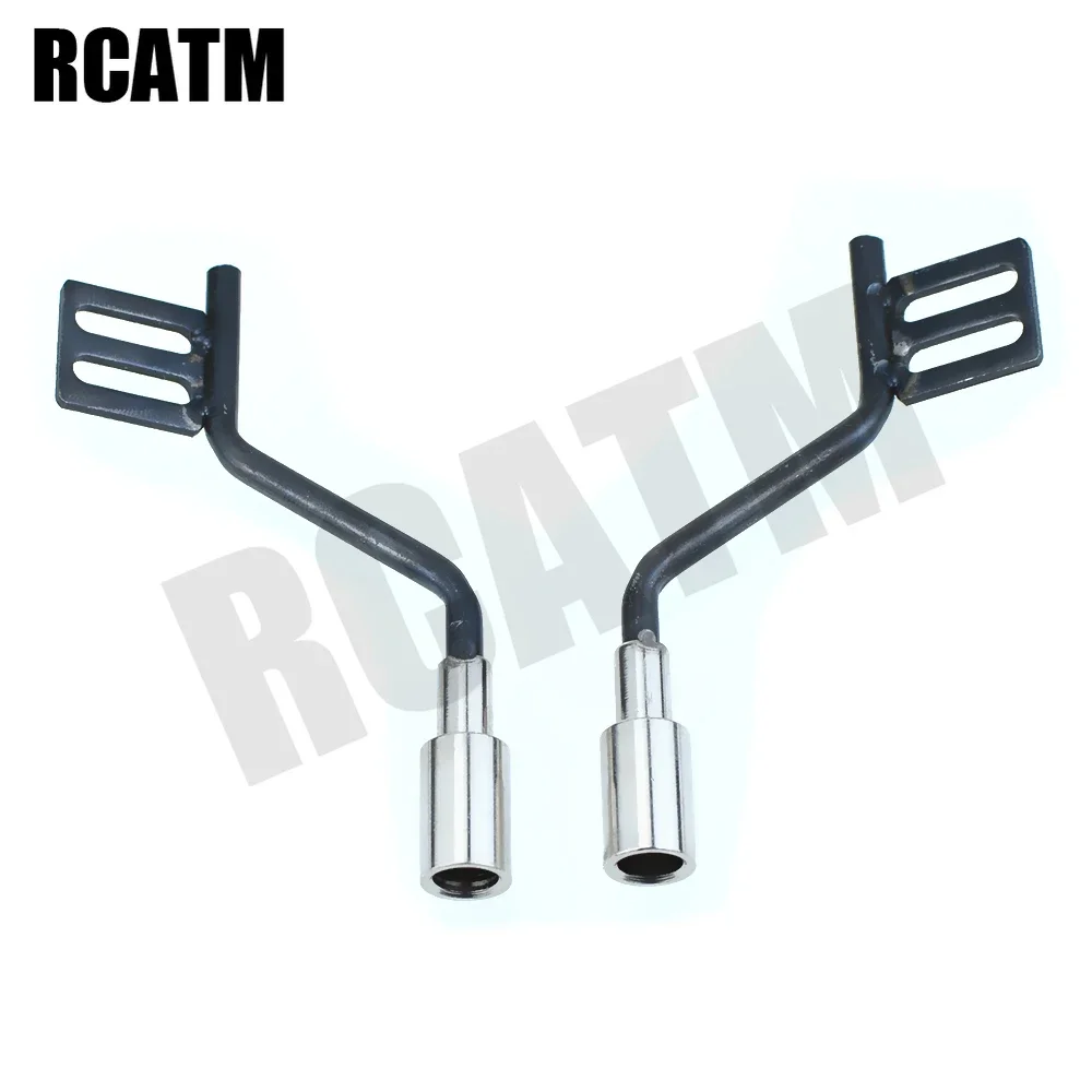 

1 Pair Metal Exhaust Pipe For 1/10 RC Crawler Car Axial Scx10 TraxxasTRX-4