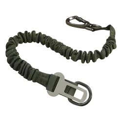 54-90CM Elasticity Pet Safety Nylon Dog Leash with Car Seat Buckle Dog Accessories Dog Seat Belt 1-to-2 Extend Rope Olive Khaki