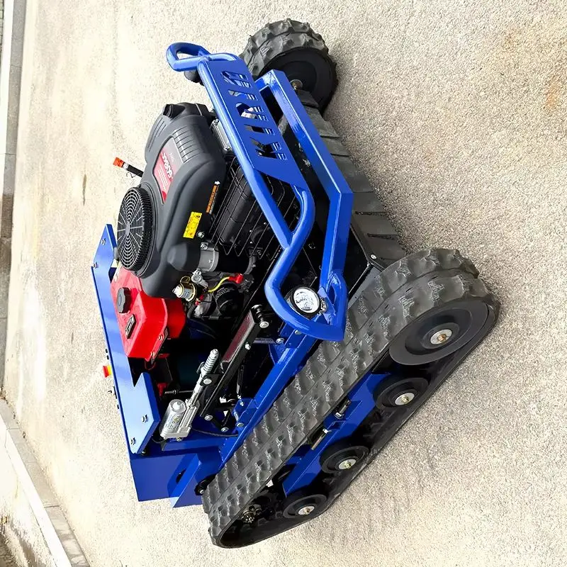 Robot koszący trawę na zamówienie, najlepsza cena, automatyczny, z zerowym promieniem skrętu, elektryczny start, zdalnie sterowany, do nieużytków, sadów, zdalne sterowanie