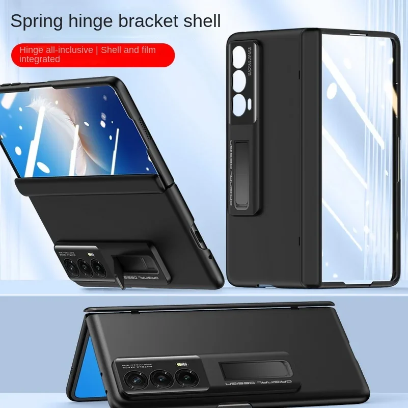 With Privacy Tempered Glass Flim Full Protective Case for Honor Magic Vs 2 Vs2 Spring Hinge Holder Lens Camera Protect Cover