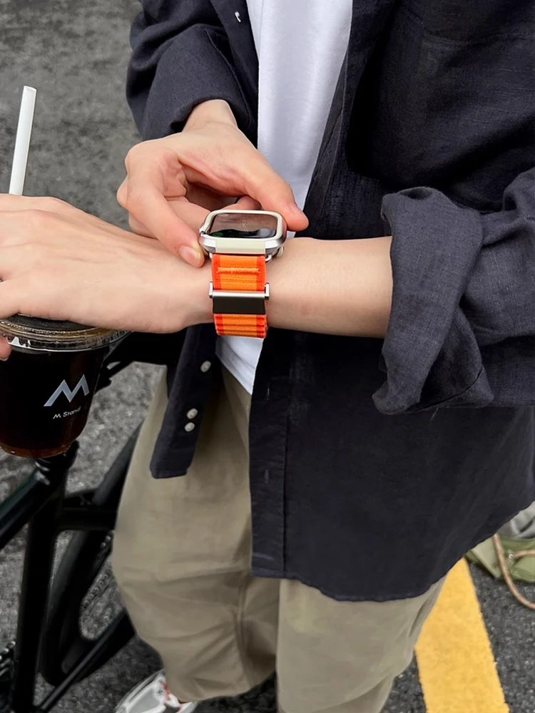 Ocean Strap For Apple Watch Ultra 2 10 9 8 7 49mm 46mm 45 41mm Sport Nylon Bracelet Band For iWatch 6 5 4 3 SE 44 40mm 42mm 38mm