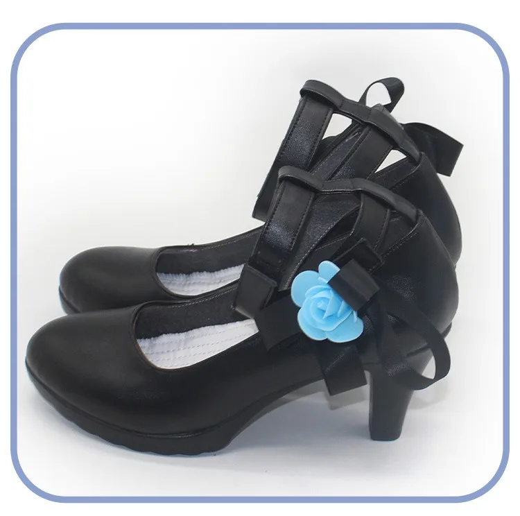 Buty do cosplayu Bang Dream Roselia, buty ze skóry PU, buty na Halloween, karnawałowe, akcesoria anime, rekwizyty do cosplayu, wykonane na zamówienie