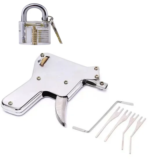 New Strong Lock Pick Gun Locksmith Tools Lock Pick Set Door Lock Opener Lockpick Picking Tool Bump Key Padlock Key Locksmith