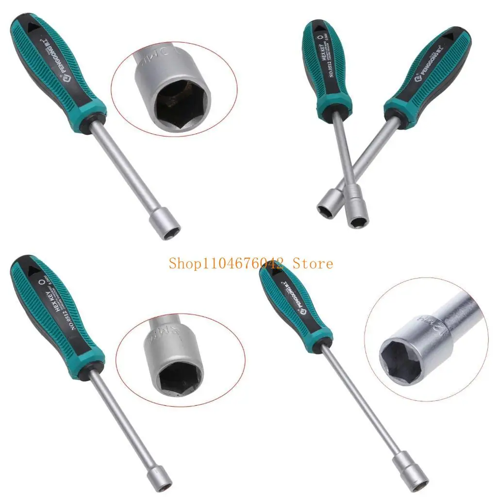 

5asd Professional Replacement Driver Wrench Screwdriver Nut Key Nutdriver Hand Tool 7/8/10mm Screw Driver Home Decoration